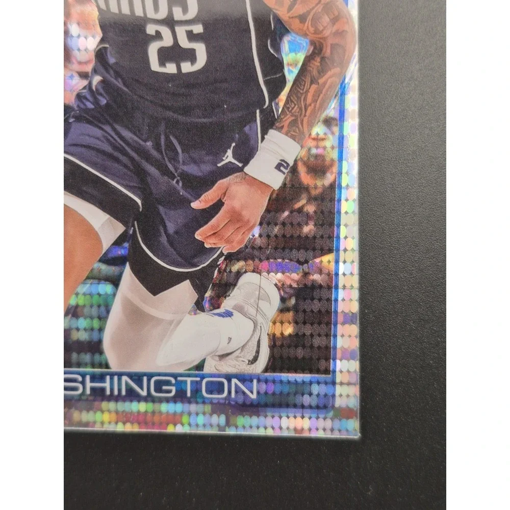 2025-26 Topps Chrome PJ Washington #19 Pulsar Refractor MISCUT RARE Mavericks